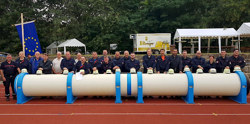 Die Gruppen Völklingen 1 & 2 mit Wertungsrichtern aus Luxemburg