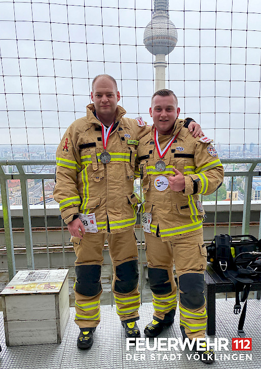 Julian Kunzler (rechts, LB 1) und Christian Colling (links, LB 1)